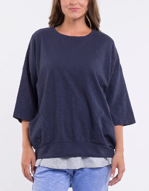 Elm Fundamental Mazie Sweat Navy