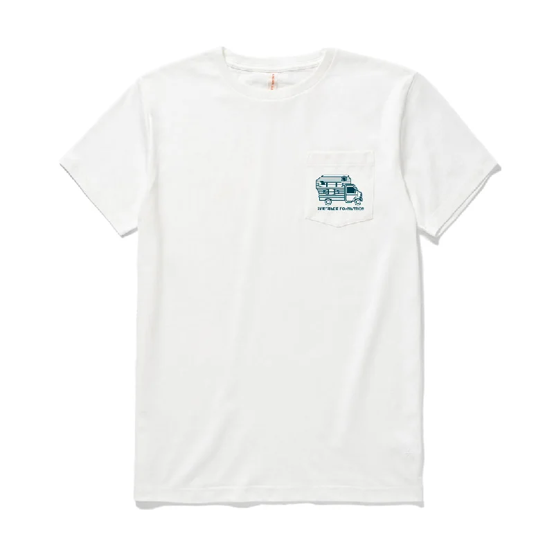 Fuji Pocket Tee - White