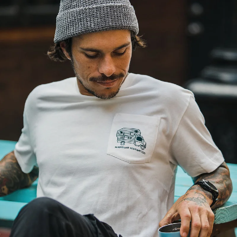 Fuji Pocket Tee - White