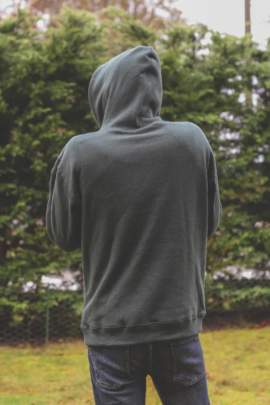 Unisex Drop Shoulder Eco Hoodie - Forest Green