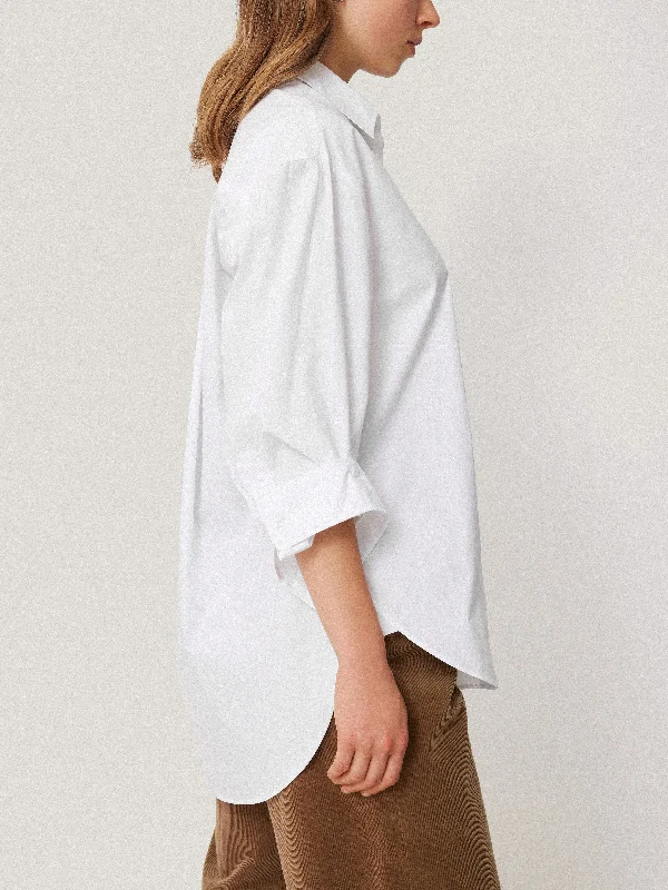 Heritage Cotton Relaxed Shirt | White