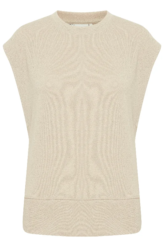 Ichi Nadea Knit Cap Sleeve Sweater