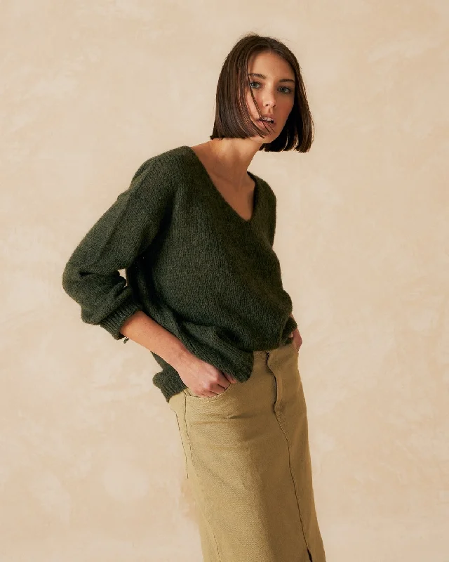 Indi & Cold Chunky V-Neck Sweater