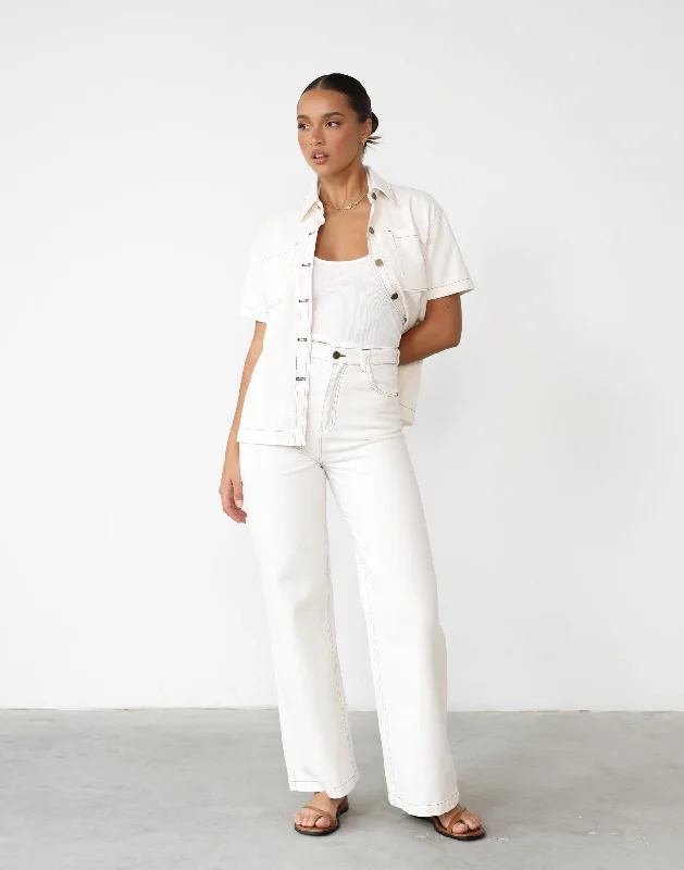 Lili Denim Shirt (White)