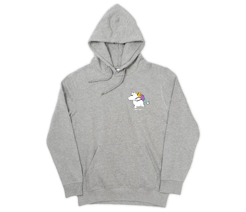 Organic Premium Hoodie Moomintroll - Grey