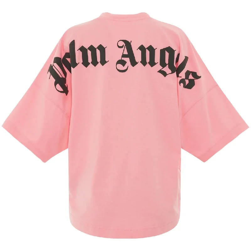 Palm Angels Classic Logo Oversized Pink T-Shirt