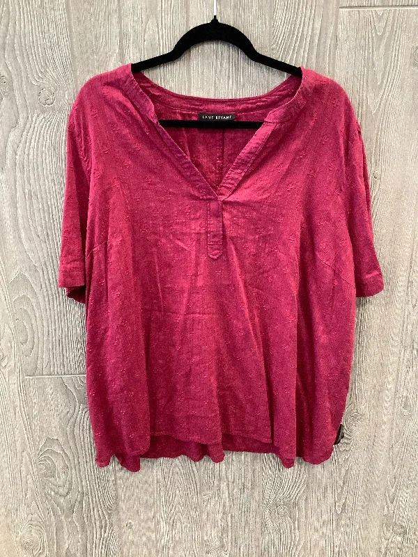 Purple Top Short Sleeve Lane Bryant, Size 3x