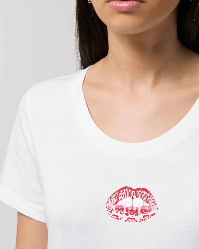 Read My Lips - Femme Tee - White