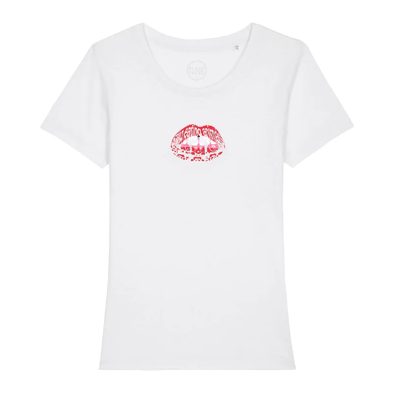 Read My Lips - Femme Tee - White