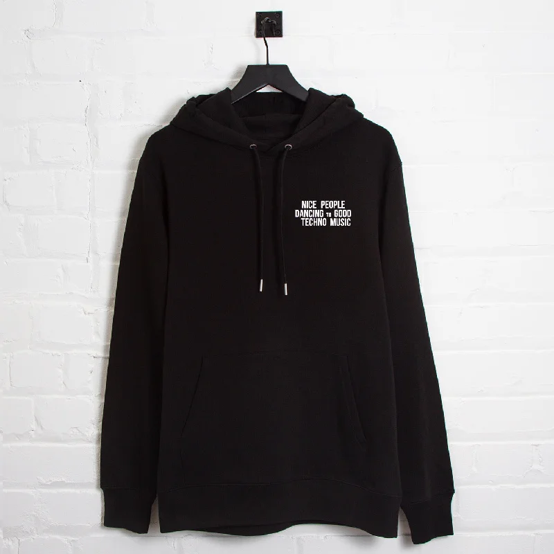 Reflective Peoples Techno - Pullover Hood - Black