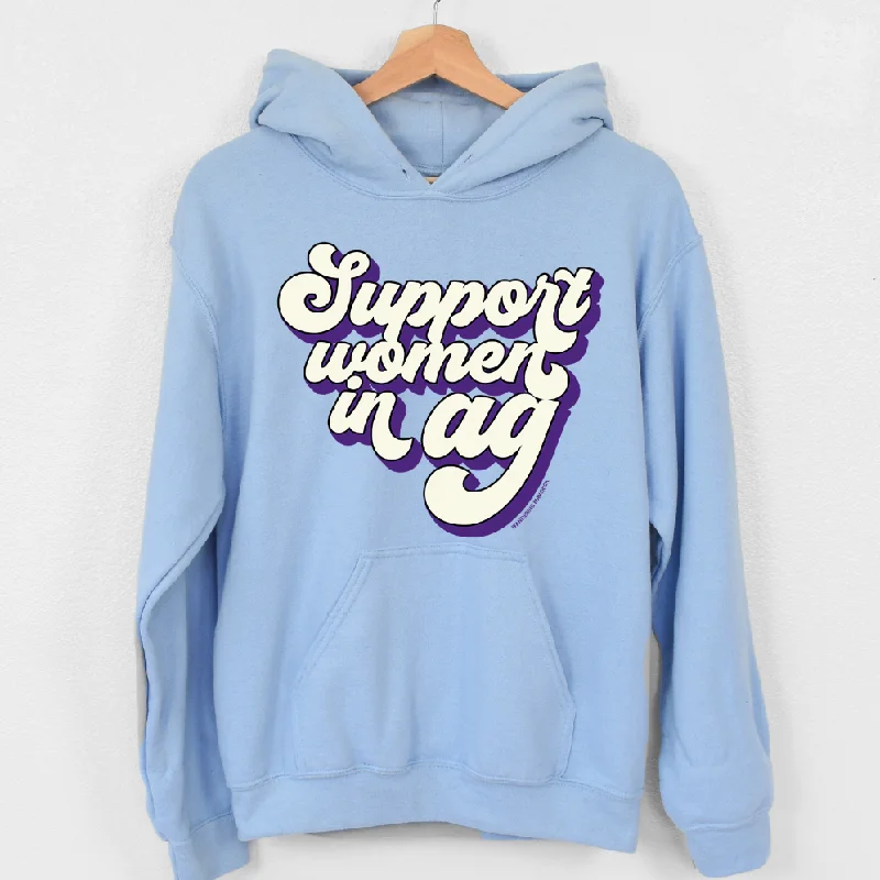 Retro Support Women In Ag Purple Hoodie (S-3XL) Unisex - Multiple Colors!