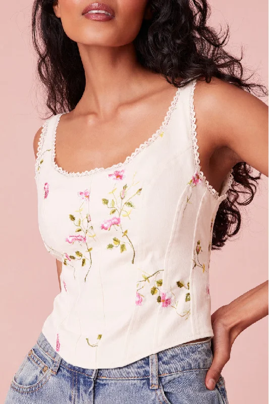 Rhapsody Floral Bustier