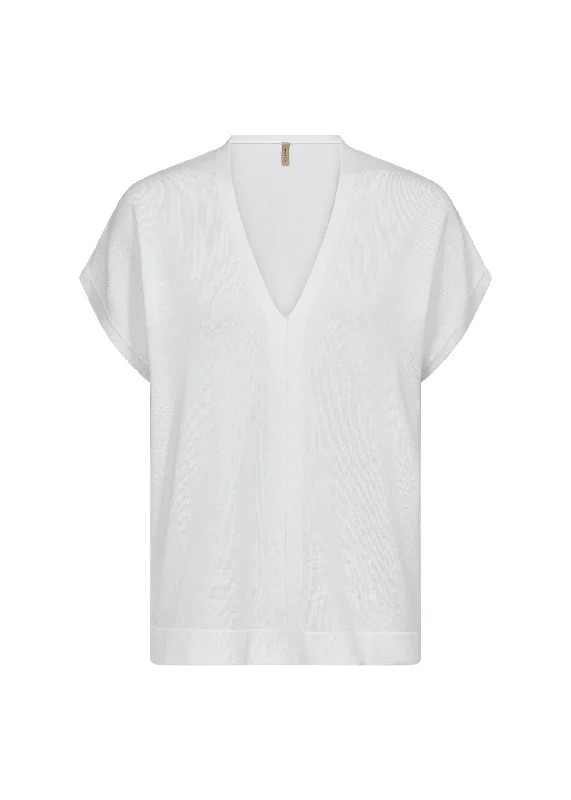 Soya Concept Dollie Short Sleeve V-Neck Sweater