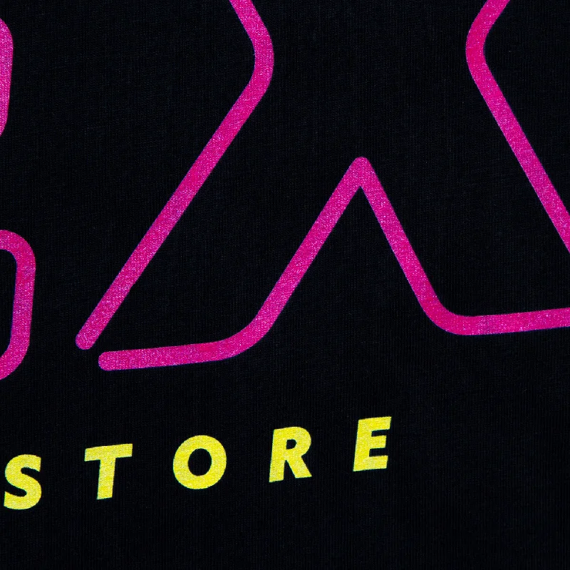 Synth Sex Neon Back Print - Tshirt - Black