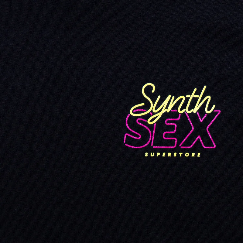 Synth Sex Neon Back Print - Tshirt - Black