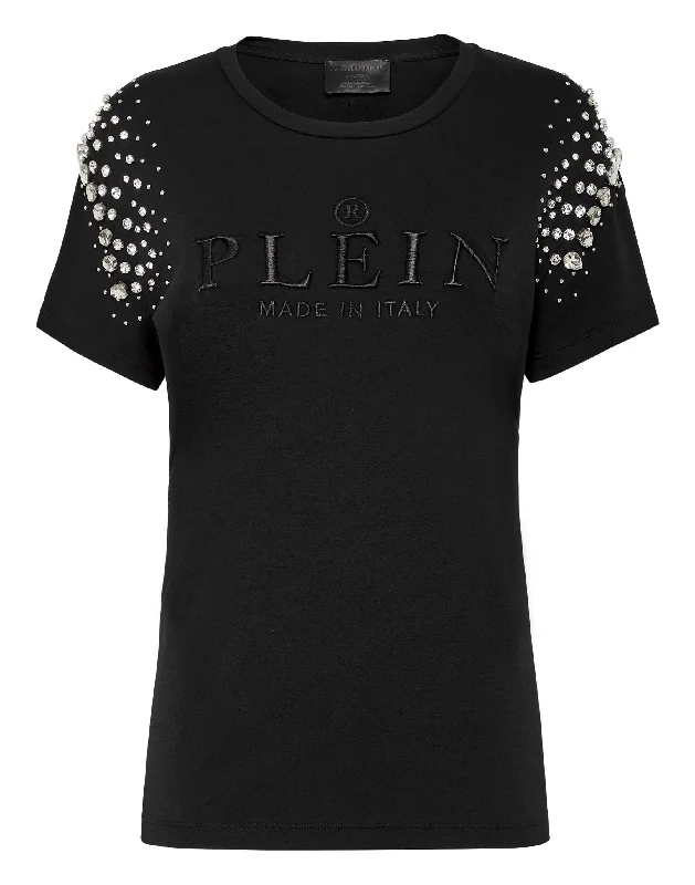 T-shirt Round Neck SS Crystal Iconic Plein