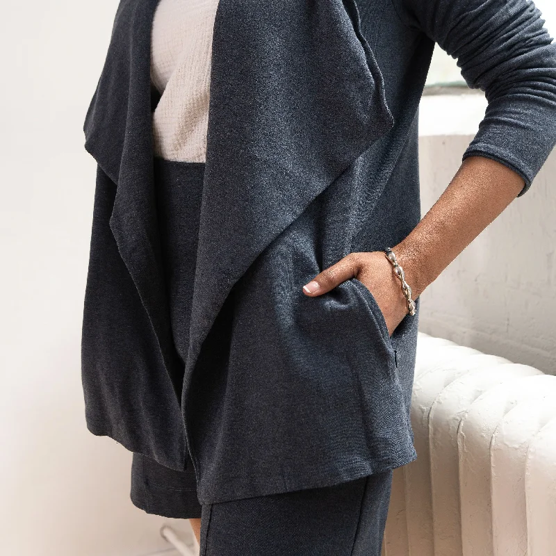 Heathered Navy Blue / XXL