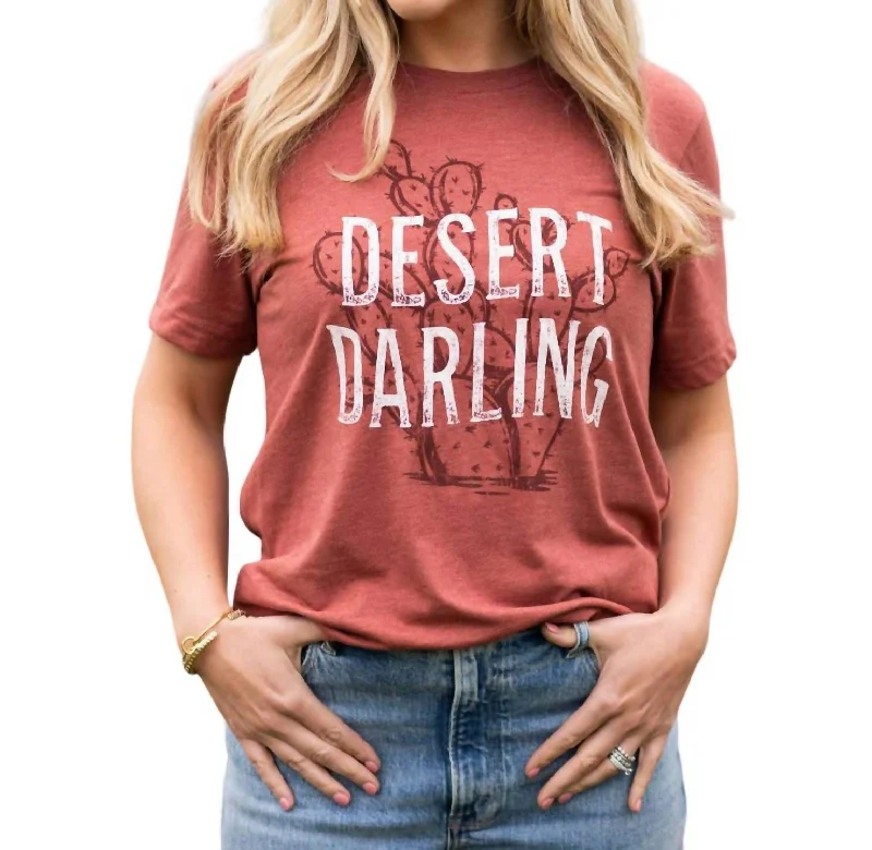 Unisex Desert Darling Shirt In Light Burgundy