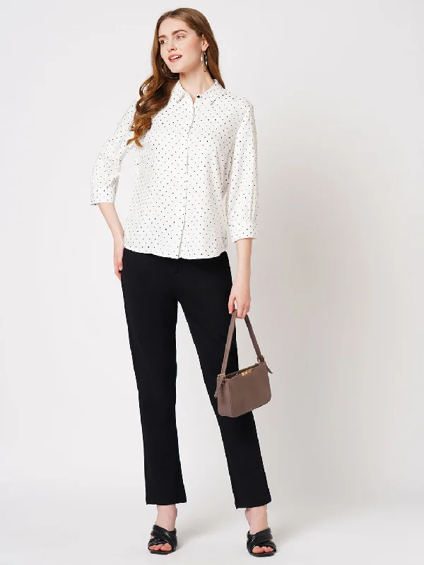 Women Polka Dot Printed Shirt