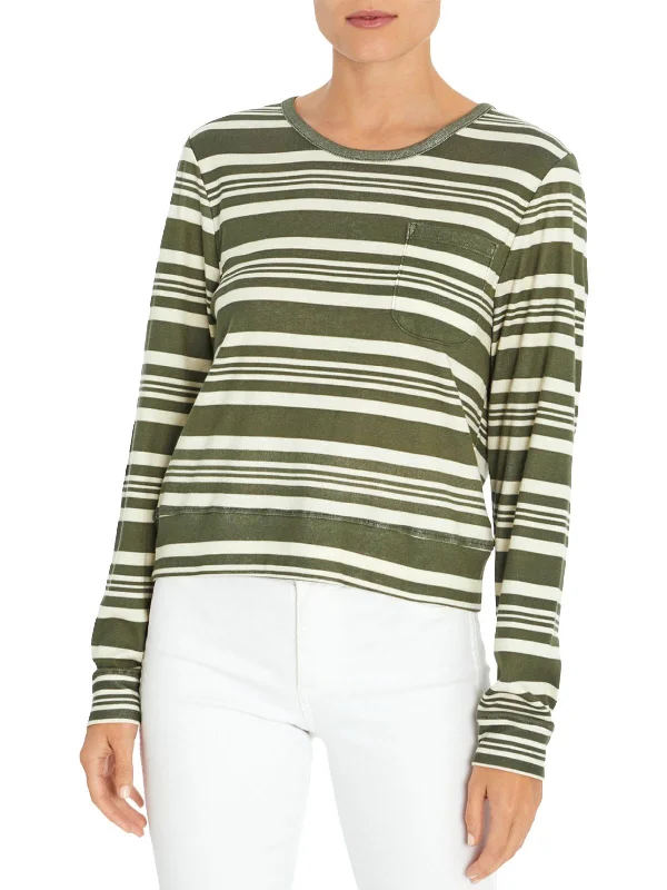 Womens Crew Neck Long Sleeves Top