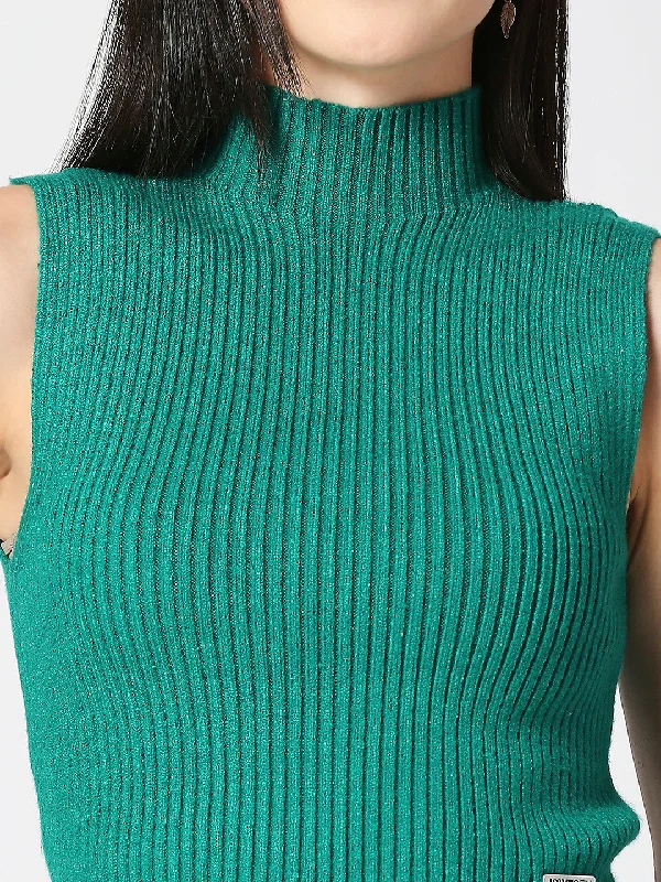 Women's Sleeveless High Neck top