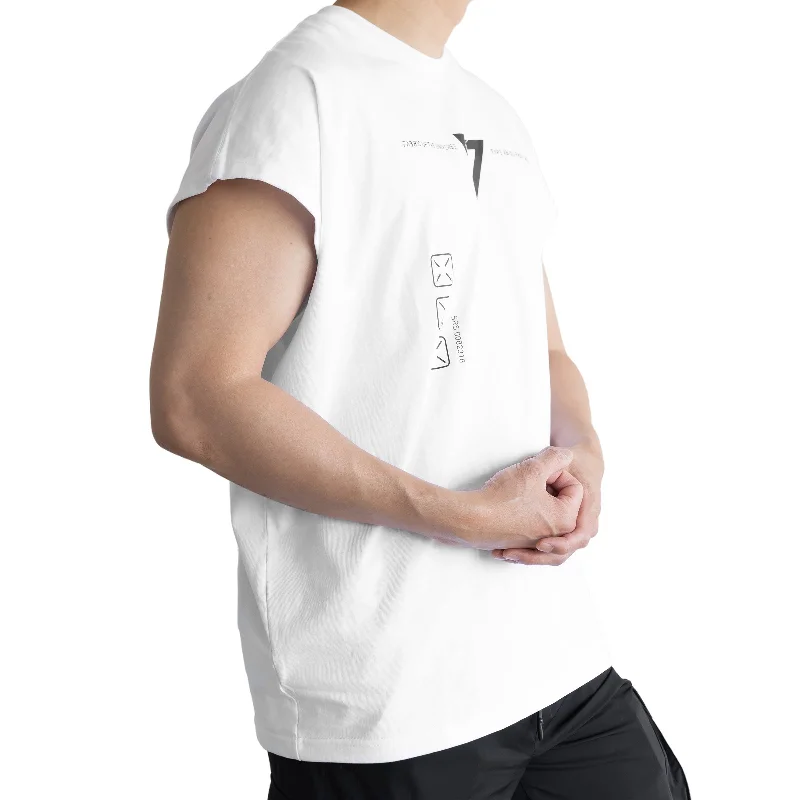 XB-03 White Oversized Sleeveless T