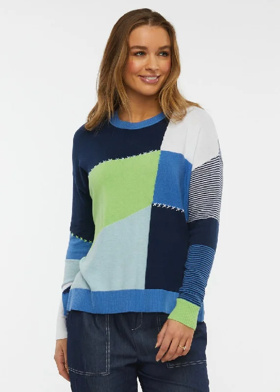 Zaket and Plover Patchwork Sweater